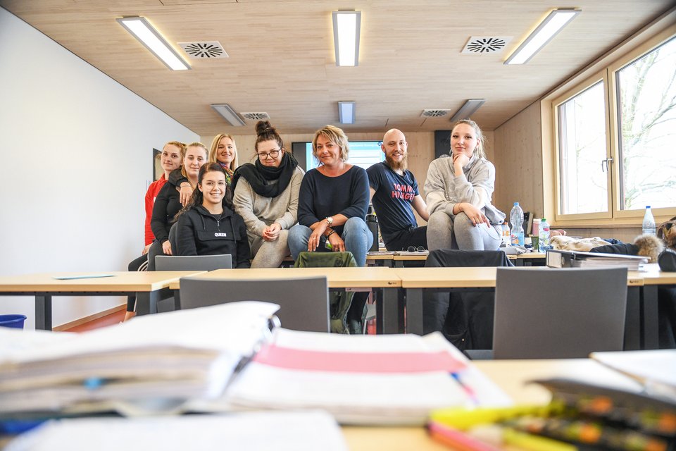 Klasse im Klassenzimmer